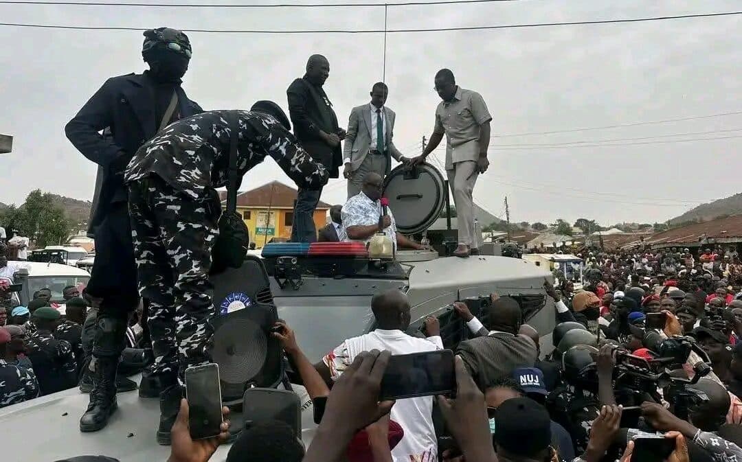 Governor Mutfwang defends staying in an armoured vehicle to speak to Jos residents after Palm Sunday attack that claimed 28 lives
